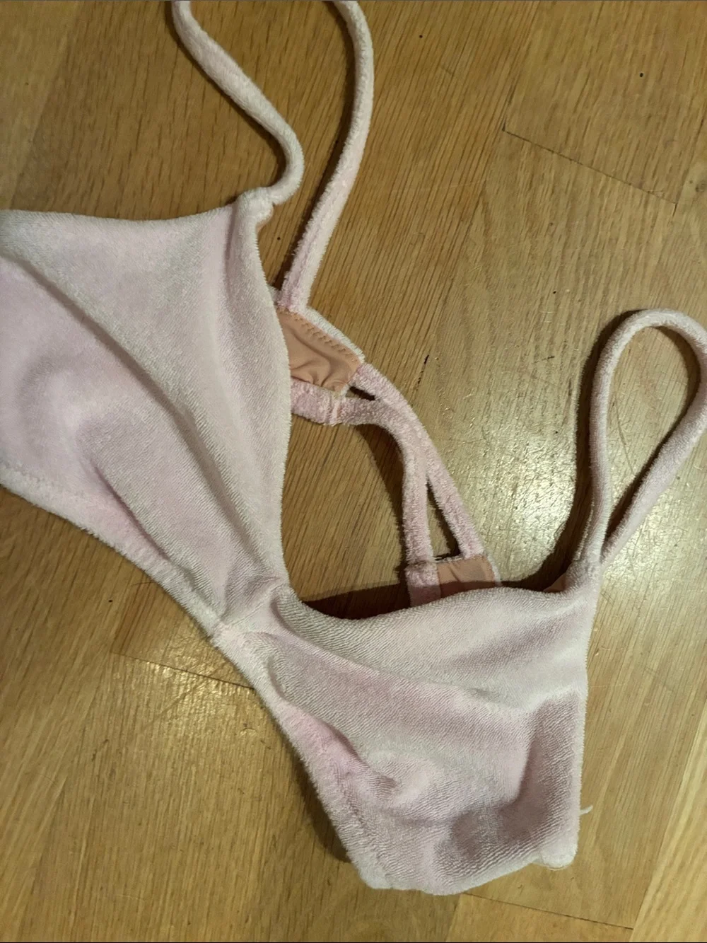 J. Crew Light Pink Terry Cloth Bikini Set